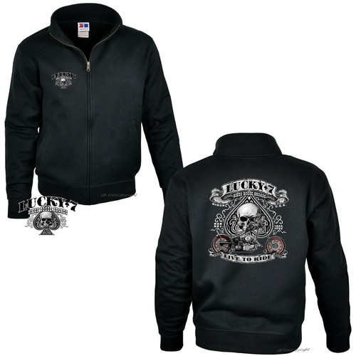 Biker jacke zip sweatjacke - biker,